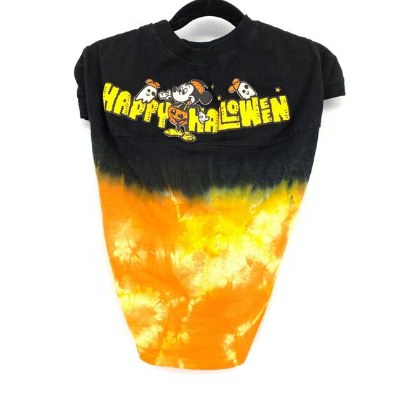 Disney Pet Spirit Jersey Dog Size Large Happy Halloween Black Orange - Picture 1 of 5